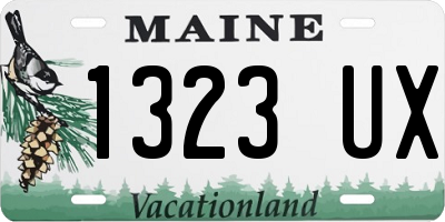 ME license plate 1323UX