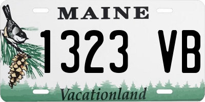 ME license plate 1323VB