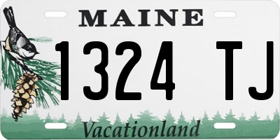 ME license plate 1324TJ