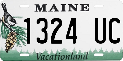 ME license plate 1324UC