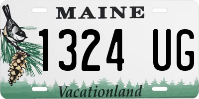 ME license plate 1324UG