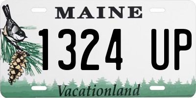 ME license plate 1324UP