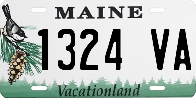 ME license plate 1324VA
