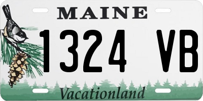 ME license plate 1324VB