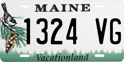 ME license plate 1324VG