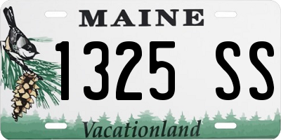 ME license plate 1325SS