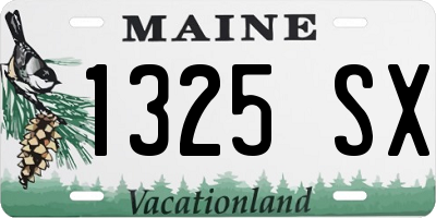 ME license plate 1325SX