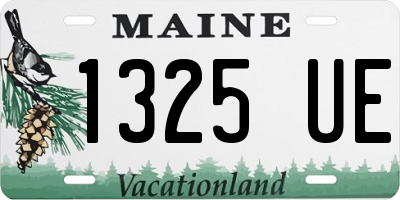 ME license plate 1325UE