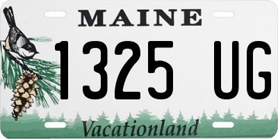 ME license plate 1325UG