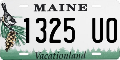 ME license plate 1325UO
