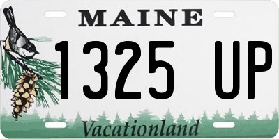 ME license plate 1325UP