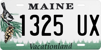 ME license plate 1325UX