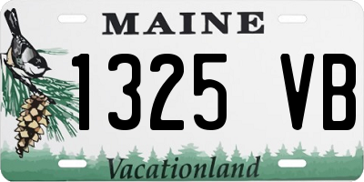 ME license plate 1325VB