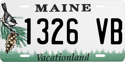 ME license plate 1326VB