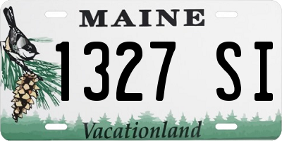 ME license plate 1327SI