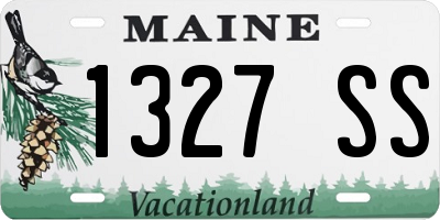 ME license plate 1327SS