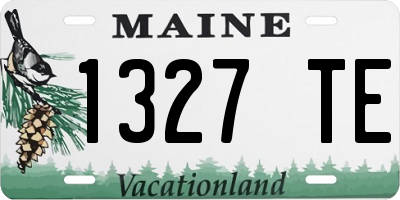 ME license plate 1327TE