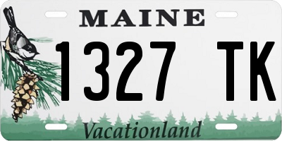 ME license plate 1327TK