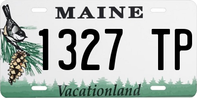 ME license plate 1327TP