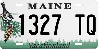 ME license plate 1327TQ