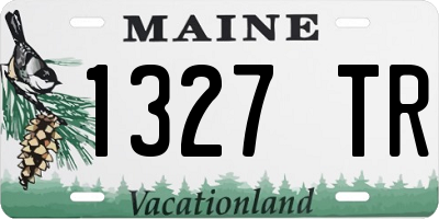 ME license plate 1327TR