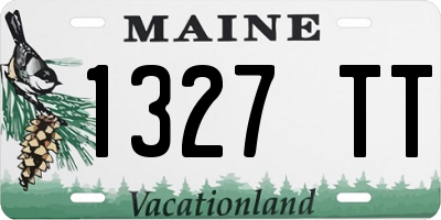 ME license plate 1327TT