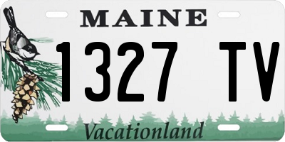 ME license plate 1327TV
