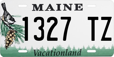 ME license plate 1327TZ