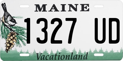 ME license plate 1327UD