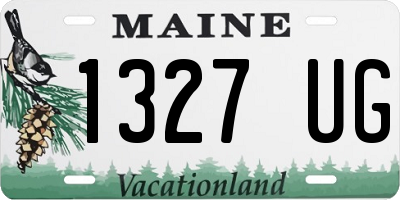 ME license plate 1327UG