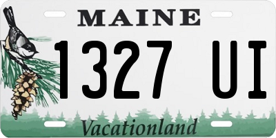 ME license plate 1327UI
