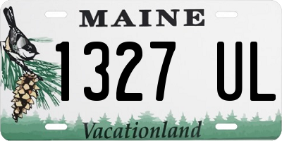 ME license plate 1327UL
