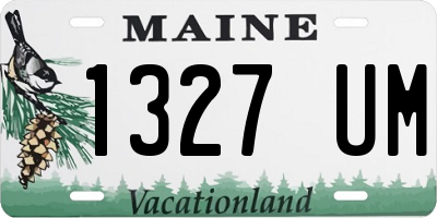 ME license plate 1327UM