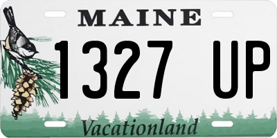 ME license plate 1327UP