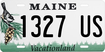 ME license plate 1327US