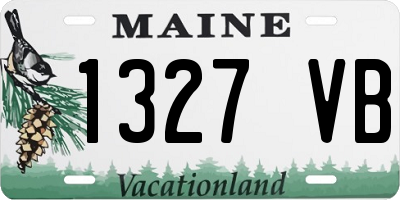 ME license plate 1327VB