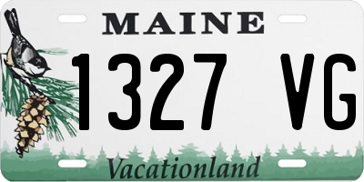 ME license plate 1327VG