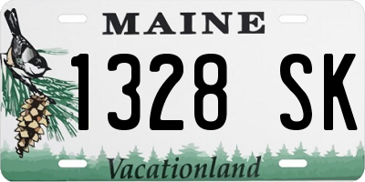 ME license plate 1328SK