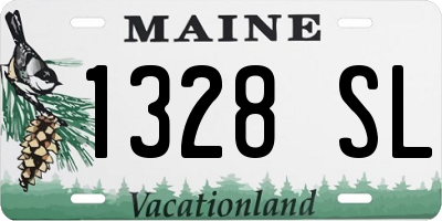 ME license plate 1328SL