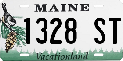 ME license plate 1328ST
