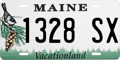 ME license plate 1328SX