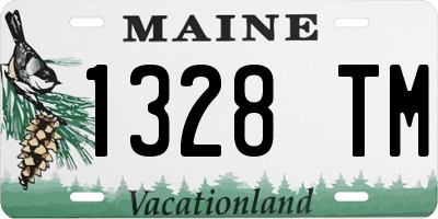 ME license plate 1328TM
