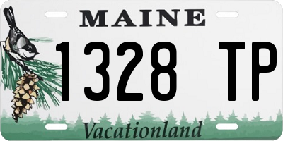 ME license plate 1328TP