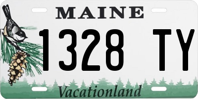 ME license plate 1328TY