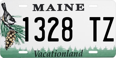 ME license plate 1328TZ