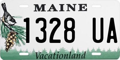 ME license plate 1328UA