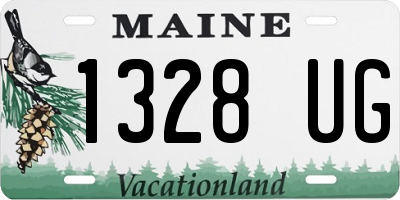 ME license plate 1328UG