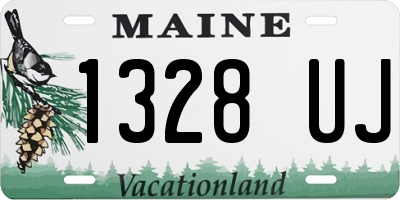 ME license plate 1328UJ