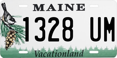 ME license plate 1328UM