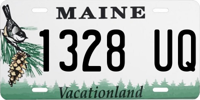 ME license plate 1328UQ